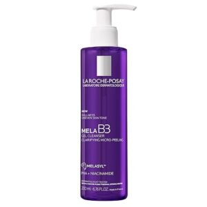 La Roche-Posay Mela B3 Gel Cleanser, Formulated With Melasyl + Niacinamide + PHA, Anti Aging Face Wash For Discoloration, Dark Spots & Post Acne Marks, Dark Spot Corrector 200ml