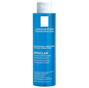 La Roche-Posay Effaclar Astringent Face Toner for Oily Skin, with Exfoliating LHAs to Minimize Appearance of Pores and Smooth Skin Texture 200ml/6.76 fl oz