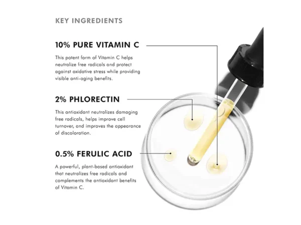 SkinCeuticals Phloretin CF Antioxidant Vitamin C Discoloration Serum 1 fl oz / 30ml