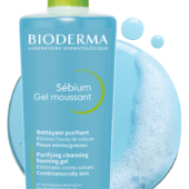 Bioderma Sebium Gel Moussant Purifying Cleansing Foaming Gel 500Ml/ 16.9 Fl Oz