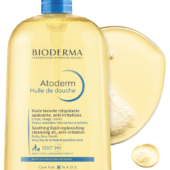 Bioderma Atoderm Shower Oil, Huile De Douche, Soothing Lipid Replenshing Cleansing Oil 33.8 Fl Oz/ 1 L