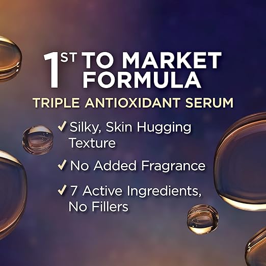 IT Cosmetics Confidence in Your Beauty Sleep Triple Antioxidant Brightening Serum – 24HR Hydration – Anti-Aging – 12% Vitamin C Serum - Fragrance Free – All Skin Types, 1.0 US fl. Oz/ 30ml
