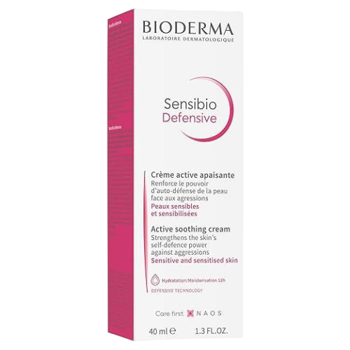Bioderma Sensibio Defensive Cream, Moisturizing Body Cream for Dry and Sensitive Skin 40ml/ 1.3 fl oz