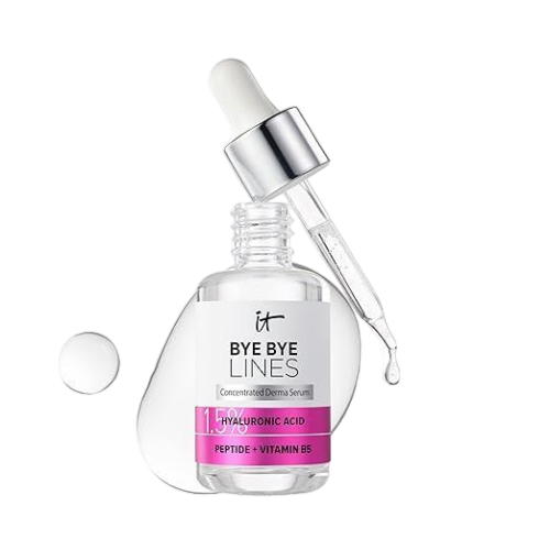 IT Cosmetics Hyaluronic Acid Serum Visibly Plumps Skin & Smooths Lines In 2 Weeks - With Peptide + Vitamin B5 - Vegan Formula 1 fl oz/ 30ml