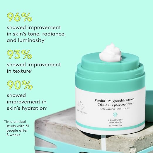 Drunk Elephant Protini Polypeptide Cream - Firming Moisturizer - Clean Clinical Skincare - Cruelty-Free - Dermatologist-Tested - Free of Essential Oils, Silicones, and Fragrance 50ml/ 1.69 fl oz