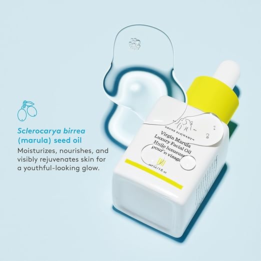 Drunk Elephant Virgin Marula Luxury Facial Oil - Face Oil - Clean Clinical Skincare - Cruelty-Free - Dermatologist-Tested - Free of Essential Oils, Silicones, and Fragrance 30ml/ 1.0 fl oz