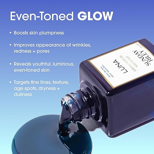 Sunday Riley Luna Retinol Sleeping Anti Aging Night Face Oil 0.5 fl oz/ 15ml