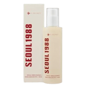 K-SECRET SEOUL 1988 Essence : Snail Mucin 97% + Rice | 97% Snail Secretion with Rice Ferment Filtrate and Rice Extract for Skin Hydration, Soothing | Korean Skincare | 100ml/ 3.38 fl oz