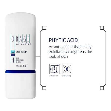 Obagi Nu-Derm Exfoderm – Lightweight Exfoliating Lotion with Phytic Acid – For Normal to Dry Skin Types – 2 oz 57g