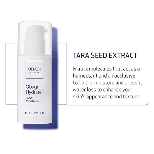 Obagi Hydrate Facial Moisturizer – Non-Comedogenic Intensely Hydrating All Day Moisturizer that Combats Dryness with Tara Seed Extract, Shea Butter & Avocado Oil 1.7 fl oz 48g