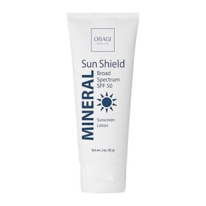 Obagi Sun Shield Hypoallergenic Mineral Sunscreen – Broad Spectrum SPF 50 Protection from the Sun – Sheer, Quick-Absorbing Formula – 3 oz/ 85g