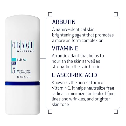 Obagi Nu-Derm Blend Fx – Skin Brightening & Clarifying Cream that Helps Brighten & Soften Skin with Arbutin and Vitamins C & E pm (5) 2. oz /57g