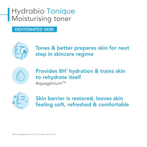 Bioderma Hydrabio Moisturizing Toner, Hydrating Face Toner for Sensitive Dry Skin, 8.33 Fl Oz/ 250ml