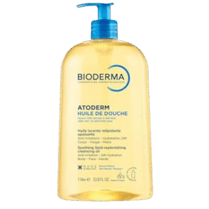 Bioderma Atoderm Shower Oil, Cleansing Oil For Face & Body, Nourishing Cleansing Oil For Dry to Atopic Sensitive Skin For Softer & Smooth Skin For Your Whole Family 1 LITRE/ 33.8 FL OZBioderma Atoderm Shower Oil, Cleansing Oil For Face & Body, Nourishing Cleansing Oil For Dry to Atopic Sensitive Skin For Softer & Smooth Skin For Your Whole Family 33.8 fl oz/ 1 L