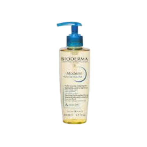 Bioderma Atoderm Shower Oil, Cleansing Oil For Face & Body, Nourishing Cleansing Oil For Dry to Atopic Sensitive Skin For Softer & Smooth Skin For Your Whole Family 200ml/ 6.7 fl oz