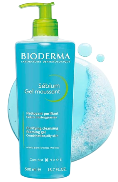 Bioderma - Face Cleanser - Sébium - Makeup Removing Cleanser - Skin Purifying - Face Wash for Combination to Oily Skin 500ml/ 16.9 fl oz