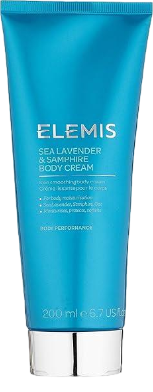 ELEMIS Sea Lavender & Samphire Body Cream, Lightweight & Luxurious Body Moisturiser Enriched with Nourishing Essential Oils, Lightly Scented with a Marine-Inspired Aromatic, 200ml/ 6.7 fl oz