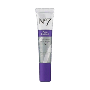 No7 Pure Retinol Eye Cream - Under Eye Cream for Wrinkles, Fine Lines & Puffiness with 0.5% Retinol - Infused with Shea Butter to Smooth and Hydrate Skin 0.5 Oz/ 15ml