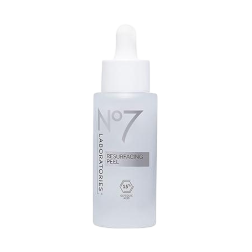 uj_prev_ui No7 Laboratories Resurfacing Peel 15% Glycolic Acid - Skin Resurfacing Face Peel for Smoother Skin - Brightening Pore Cleanser + Face Peeling Treatment for Impurities & Dead Skin Cells 30ml/ 1.0 fl oz