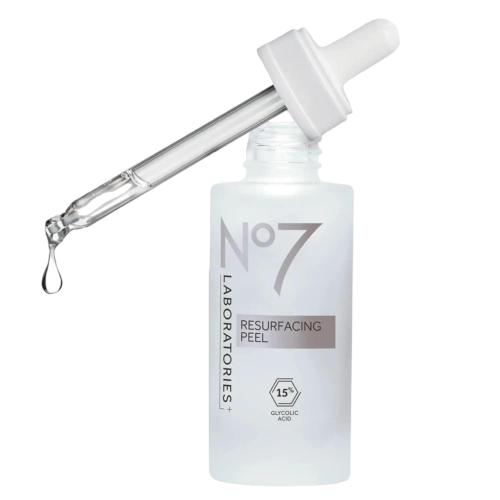 ujjjj_prev_ui No7 Laboratories Resurfacing Peel 15% Glycolic Acid - Skin Resurfacing Face Peel for Smoother Skin - Brightening Pore Cleanser + Face Peeling Treatment for Impurities & Dead Skin Cells 30ml/ 1.0 fl oz
