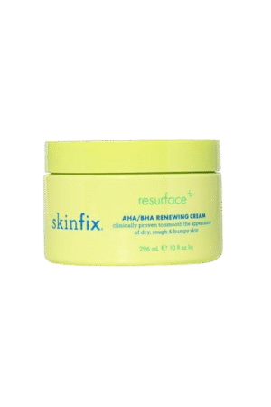 Skinfix Resurface+ AHA/BHA Renewing Cream: Exfoliating Body Cream That Visibly Smooths Rough, Bumpy & Crepey Skin While Moisturizing With Shea Butter, Jojoba Oil & Glycerin, 10 Fl Oz/ 296ml