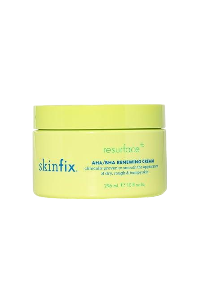 Skinfix Resurface+ AHA/BHA Renewing Cream: Exfoliating Body Cream That Visibly Smooths Rough, Bumpy & Crepey Skin While Moisturizing With Shea Butter, Jojoba Oil & Glycerin, 10 Fl Oz/ 296ml