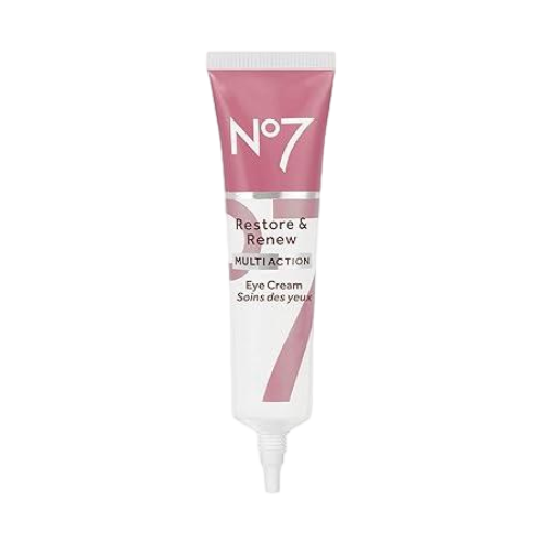 No7 Restore & Renew Multi Action Eye Cream - Skin Renewing Under Eye Cream for Puffiness & Dark Circles - Moisturizing Formula for Wrinkles 15ml/ 0.5 fl oz