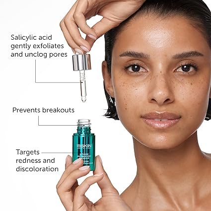uxx 111SKIN 3 Phase Anti Blemish Booster, Target & Prevent Blemishes, Regulate Sebum Production & Refine Pores (0.34 oz)/ 10ml