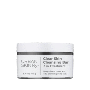 Urban Skin Rx Clear Skin Cleansing Bar | 3-in-1 Daily Cleanser, Exfoliator and Mask Removes Excess Oil and Improves Blemishes, Formulated with Salicylic Acid, Eucalyptus and Sulfur | 3.7 Oz/ 100g