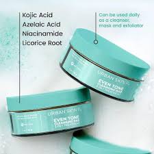 Urban skin rx Even Tone Cleansing Bar 3-in-1 Daily Cleanser, Exfoliator, and Brightening Mask Helps Diminish Uneven Skin Tone, Formulated with Kojic Acid, Azelaic Acid, and Niacinamide 2.0 Oz/ 56g