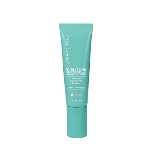 Urban Skin Rx Even Tone Barrier Repair Cream | Daily Facial Hydrator with Ceramides, Niacinamide, Squalane | 1.7 Fl Oz/ 50ml