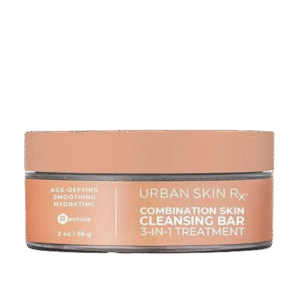 Urban Skin Rx Combination Skin Cleansing Bar | 3-in-1 Daily Cleanser, Exfoliator, and Mask Smooths, Hydrates, Improves the Appearance of Skin Tone + Texture, Formulated with Salicylic Acid | 2 Oz/ 56g