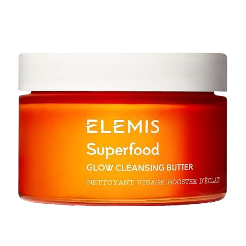 ELEMIS Superfood AHA Glow Cleansing Butter, Daily Facial Cleanser/Mask Removes Makeup, Cleanses & Helps to Brighten, Nourish, and Hydrate Skin 90ml/ 3.0 fl oz