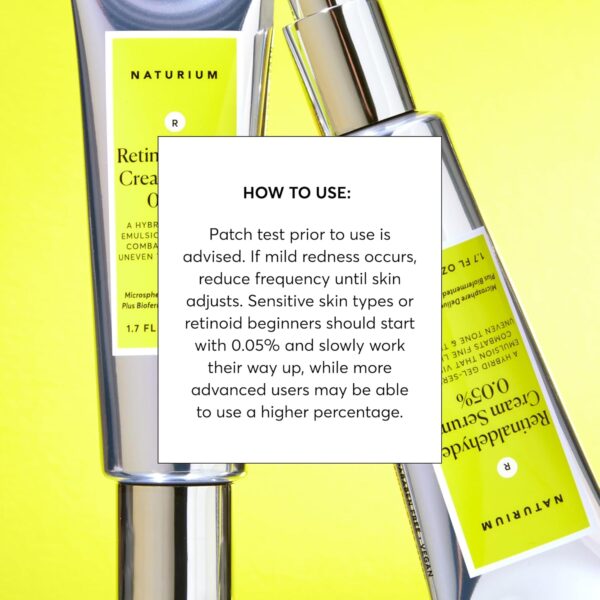 Naturium Retinaldehyde Cream Serum 0.05%, Advanced Anti-Aging & Smoothing Face & Skin Care, 1.7 oz/ 50ml