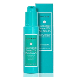 Naturium Niacinamide Face Serum 12% Plus Zinc 2%, Anti-Aging, Pore Minimizer & Dark Spot Corrector with Hyaluronic Acid & Vitamin E, Vegan & Cruelty-Free, 1.0 fl oz/ 30ml