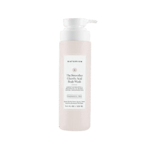 Naturium The Smoother Glycolic Acid Exfoliating Body Wash, Soft & Smoothing Cleanser, 16.9 oz/ 500ml