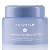 Naturium Purple Ginseng Cleansing Balm Plus Plant-Based Esters &Amp; Linoleic-Rich Oils, Smoothing Face Wash, 3.0 Oz/ 88Ml