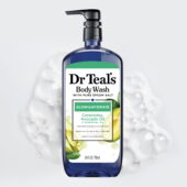 Dr Teal's Teal's Body Wash With Pure Epsom Salt, Glow &Amp; Hydrate With Avocado, 24 Fl Oz /710Ml
