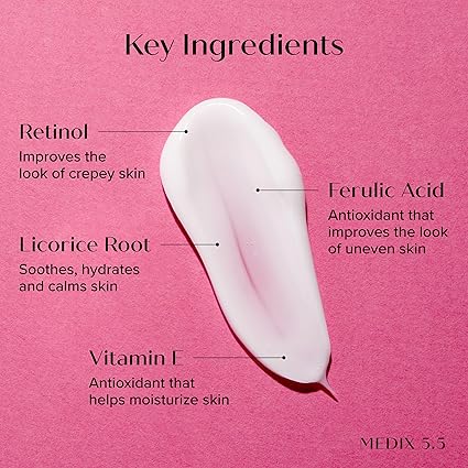 DAAA Medix 5.5 Retinol Body Lotion Firming Moisturizer | Crepey Skincare Treatment | Retinol Body Cream | Anti Aging Firming Cream For Women Targets Look Of Crepe Skin, Wrinkles, & Sagging Skin, 15 Fl Oz / 444ML