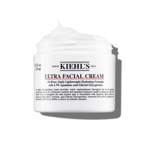 Kiehl's Ultra Facial Cream, With 4.5% Squalane To Strengthen Skin's Moisture Barrier, Skin Feels Softer And Smoother, Long-Lasting Hydration, Easy And Fast-Absorbing, Suitable For All Skin Types 4.2 Fl Oz/ 125Ml
