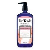 Dr Teal's Pink Himalayan Body Wash, Restore And Replenish With Pure Epsom Salt And Essential Oils, 24 Fl Oz / 710 Ml