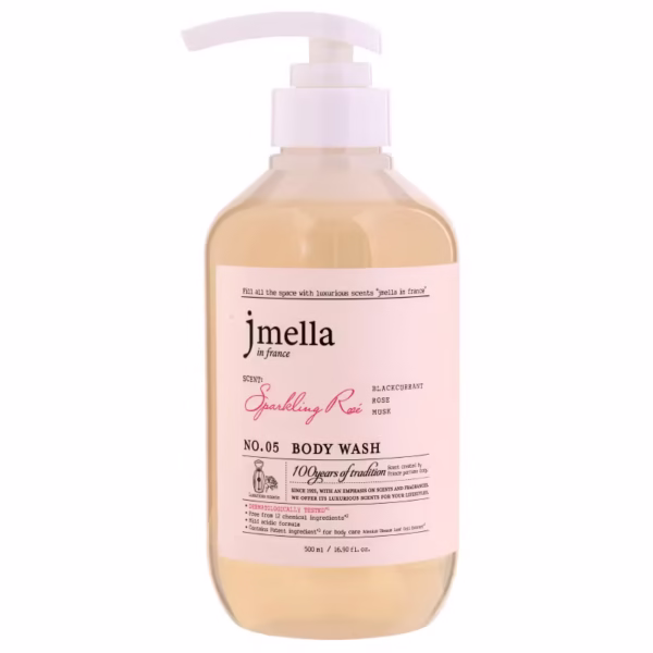 JMELLA -No5 (sparkling rose) Body Wash 500ml / 16.90 fl oz