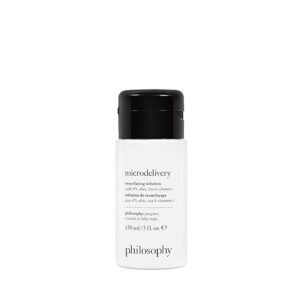 philosophy microdelivery resurfacing solution - with 4% ahas, cica & vitamin C - reduces the appearances of fine lines & pores - 5 fl oz / 150 ml