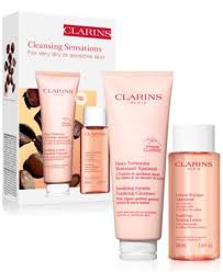 claris paris soothing gentle lotion cleanser with alpine herbs and shea butter extracts 125mln/ 4.2 fl oz soothing toning lotion with charmomile and saffron flower extracts 100ml / 3.4 fl oz