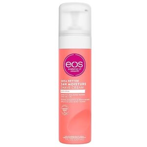 eos Shea Better Shave Cream for Women- Pink Citrus, 24-Hour Moisture, Made with Natural Shea, Doubles as an In-Shower Lotion, 7 fl oz 207ML
