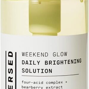 Versed Weekend Glow Daily Brightening AHA Liquid Exfoliant - Exfoliating Treatment with Vitamin C, Azelaic Acid and AHAs - Helps Even Skin Tone and Post Blemish Spots - Vegan (4 fl oz) 120ml