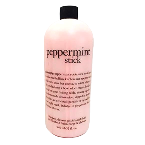 philosophy peppermint stick shampoo shower gel and bubble bath 946 ml/ 32 fl oz