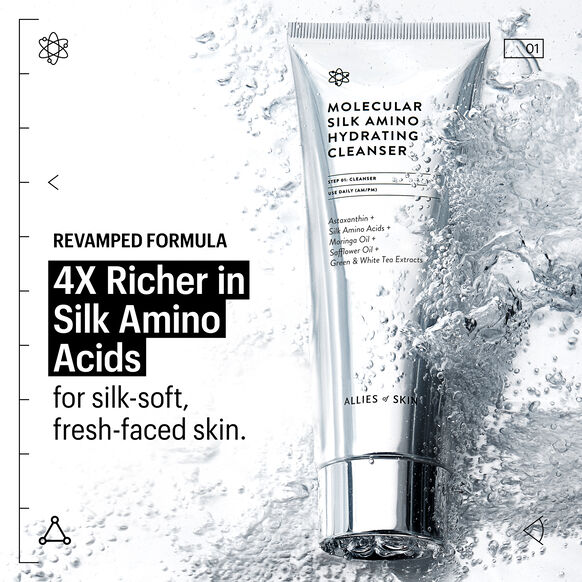 molecular silk amino hydrating cleanser 25ml / 0.85fl oz