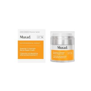 Murad Essential-C Overnight Barrier Repair Cream - Environmental Shield Vitamin C Moisturizer - Helps Neutralize Pollutants, Brighten and Smooth Skin, 1.7 Fl Oz / 50ml