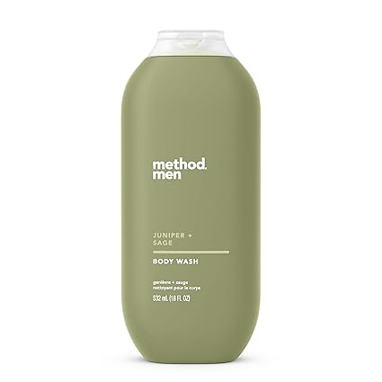 Method Men Body Wash, Juniper + Sage, Paraben and Phthalate Free, 18 fl oz / 532 ml